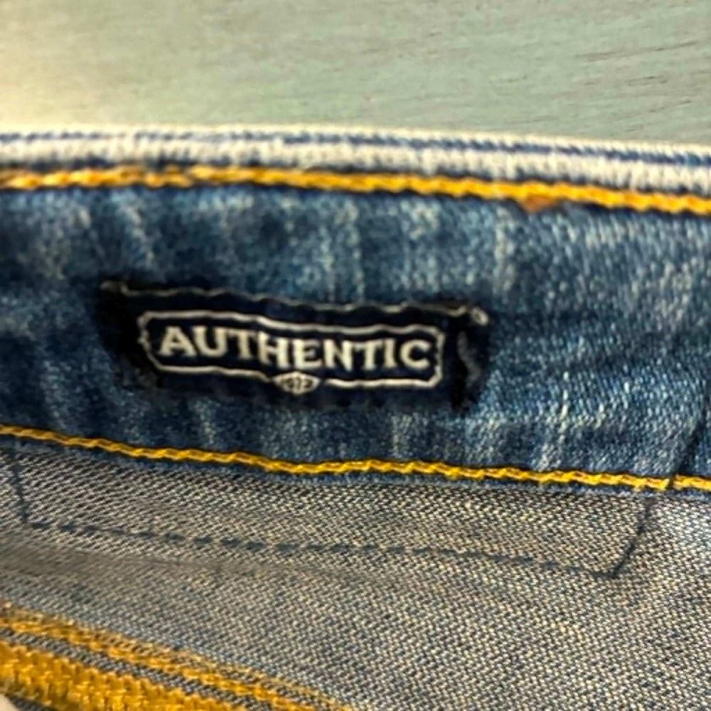 Buffalo David Bitton Slim Ash Jeans Mens 28x32 Light Wash Stretch Y2K Denim - Picture 9 of 10